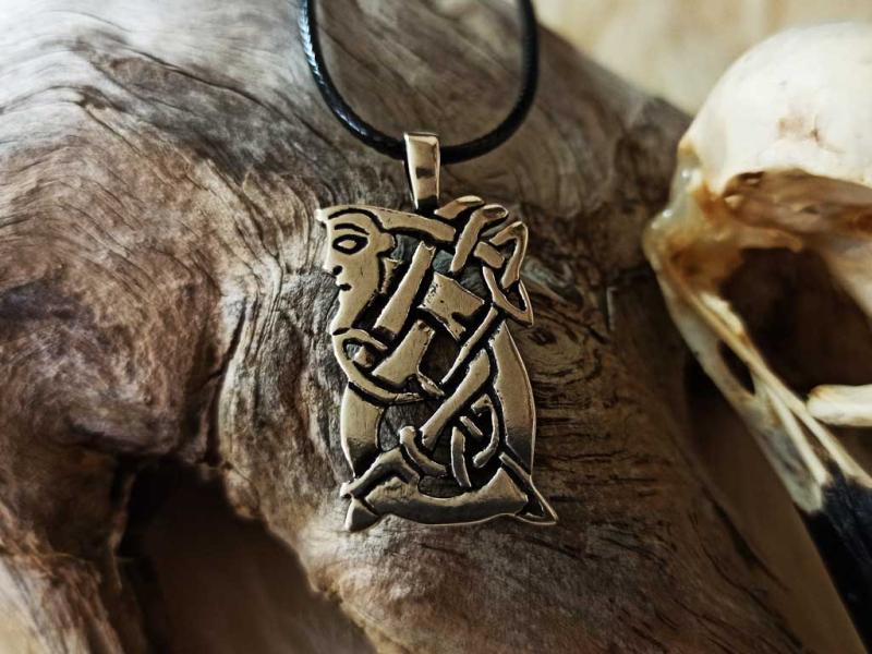 Wonderful Odin silver pendant